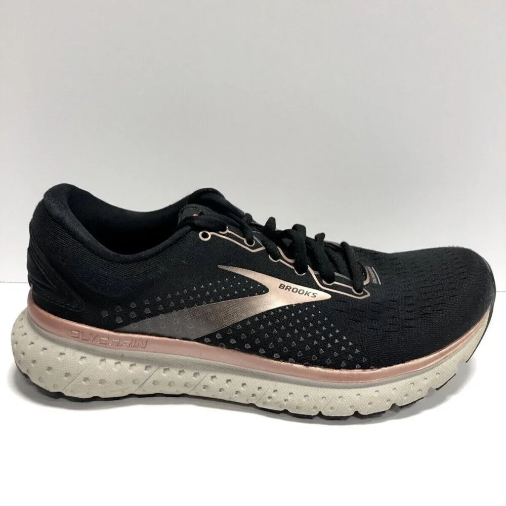 Brooks Women’s Glycerin 18, Running Shoe, Black Size 8 M